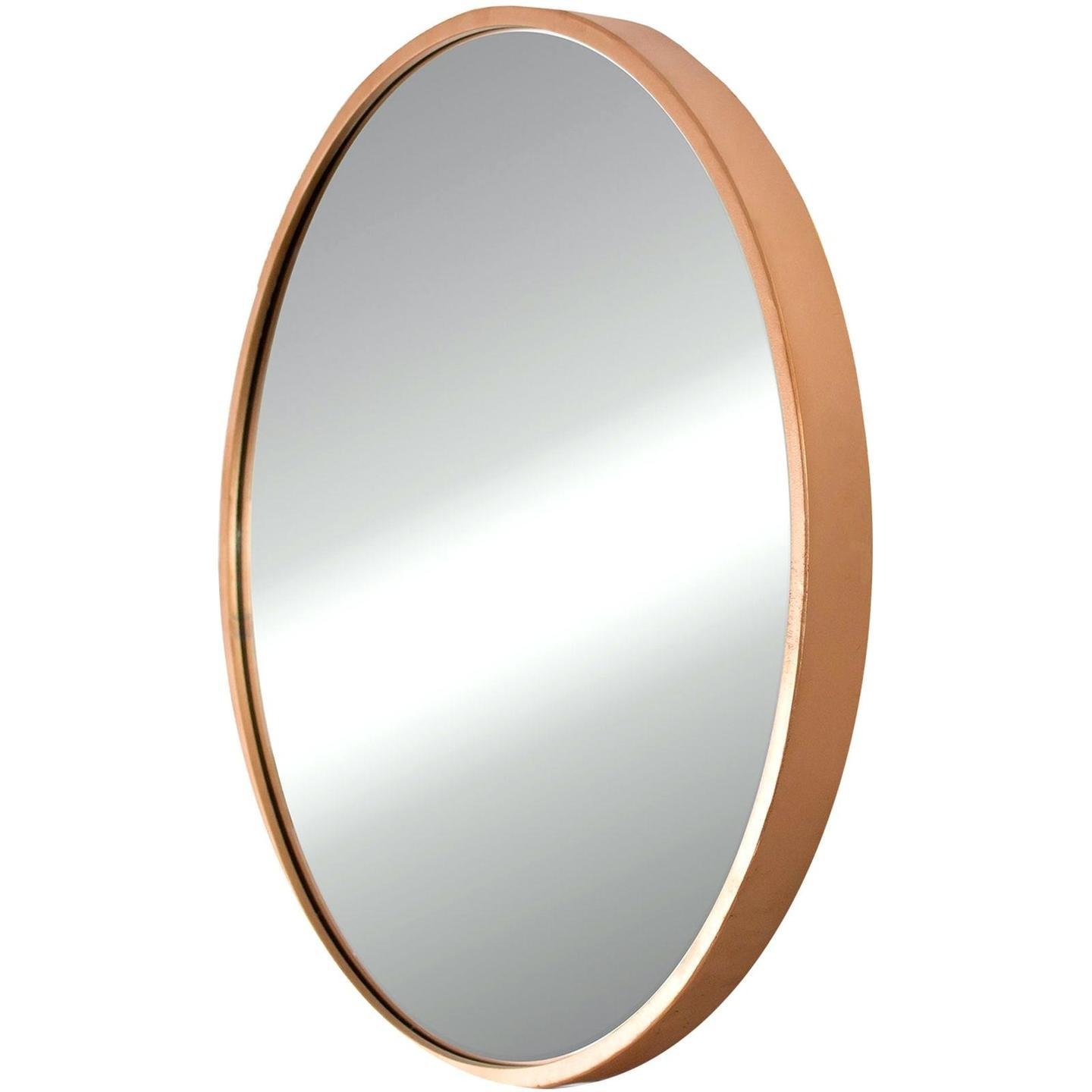 BE MATT ROSE GOLD ROUND MIRROR 50/60/70/80CM