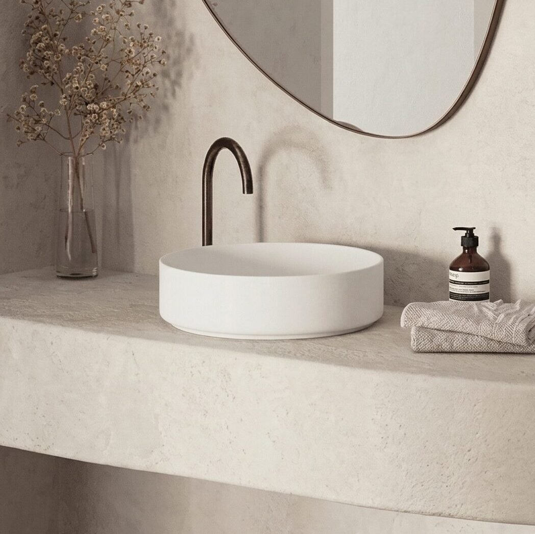 BOAE PT360 ROUND WHITE/PINK BASIN