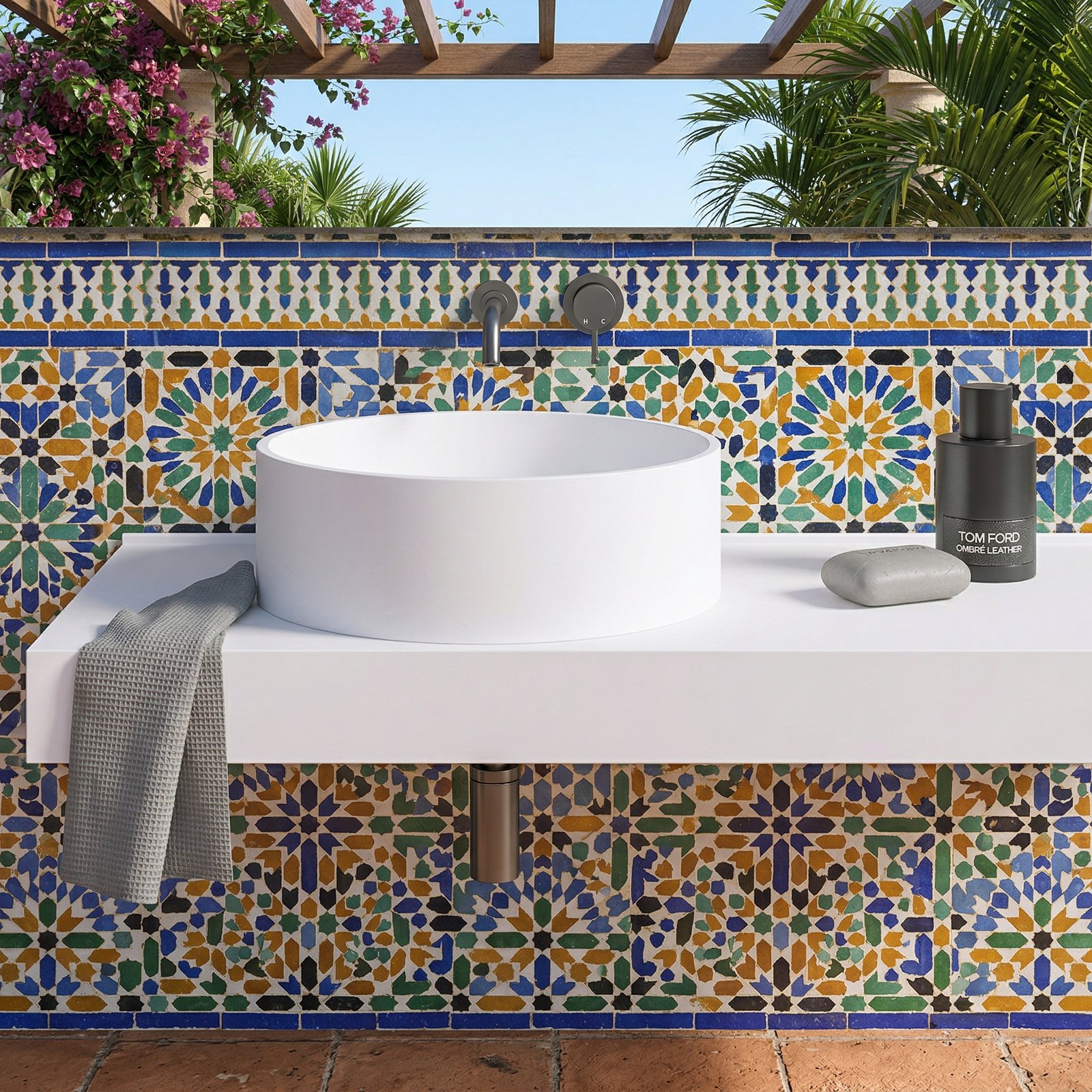 BE-XA400 MATT WHITE BASIN