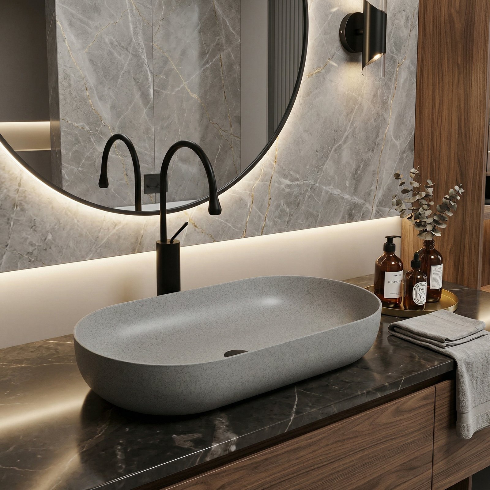 BOAE AL6037 OVAL ART BASIN