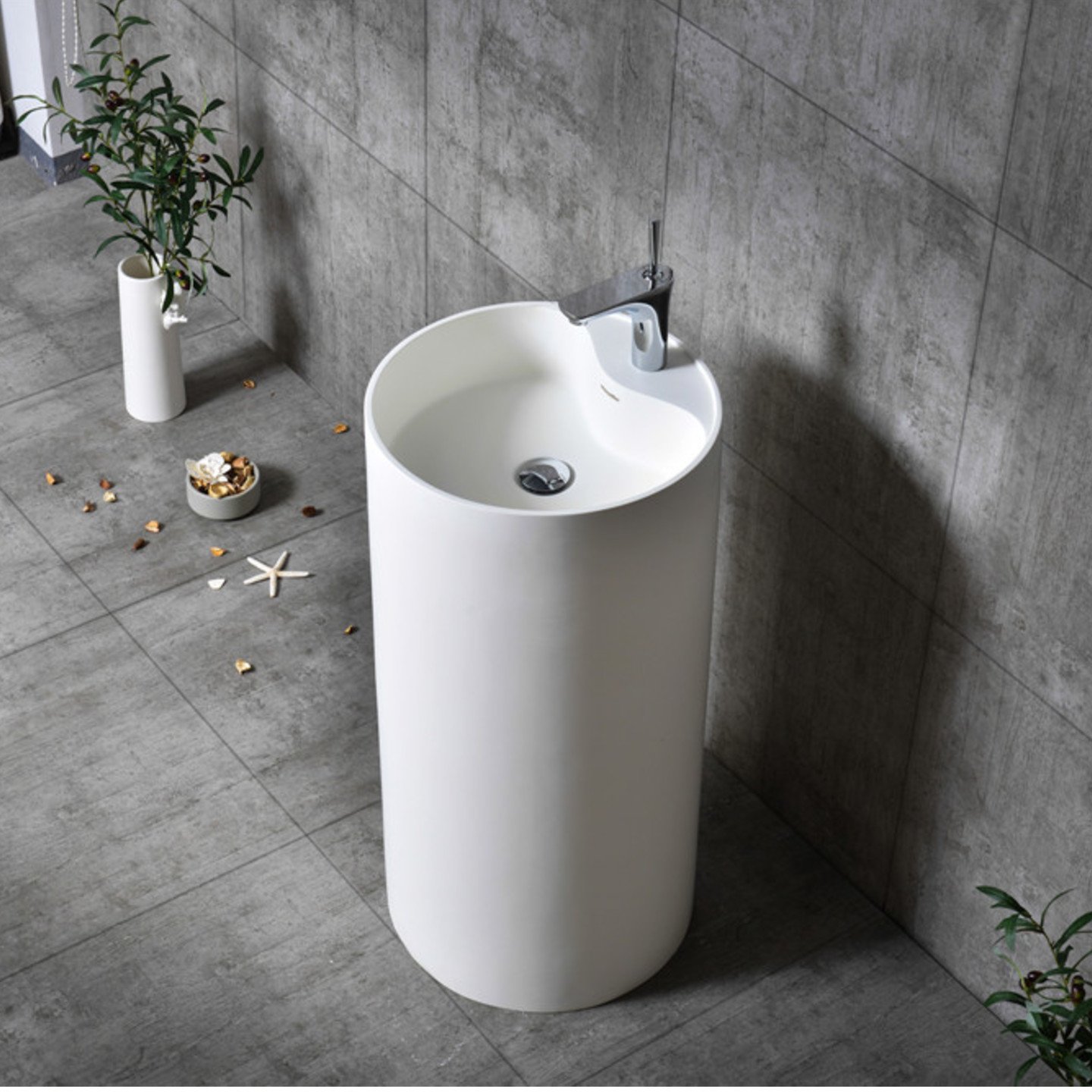 BE-ZAZ15 FREESTANDING BASIN
