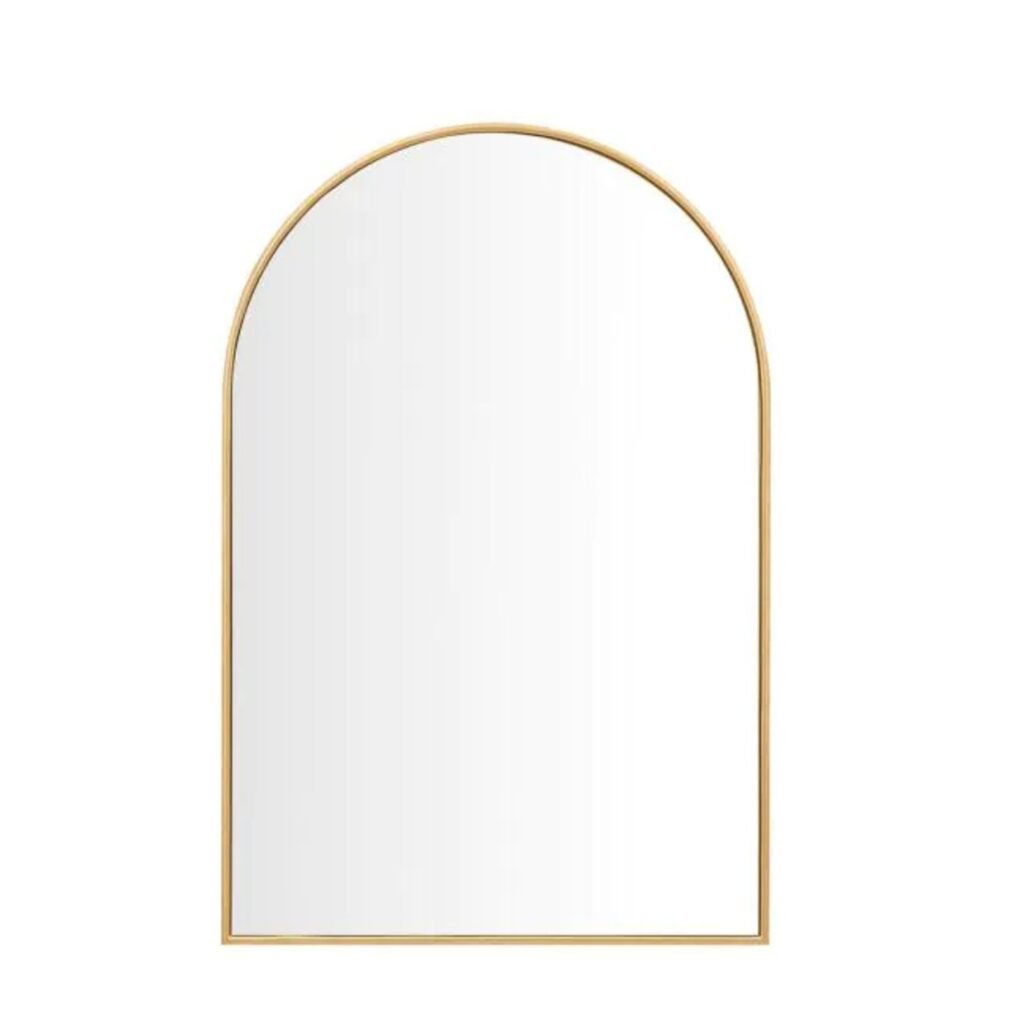 MD MATT GOLD D DESIGN MIRROR 80X50CM