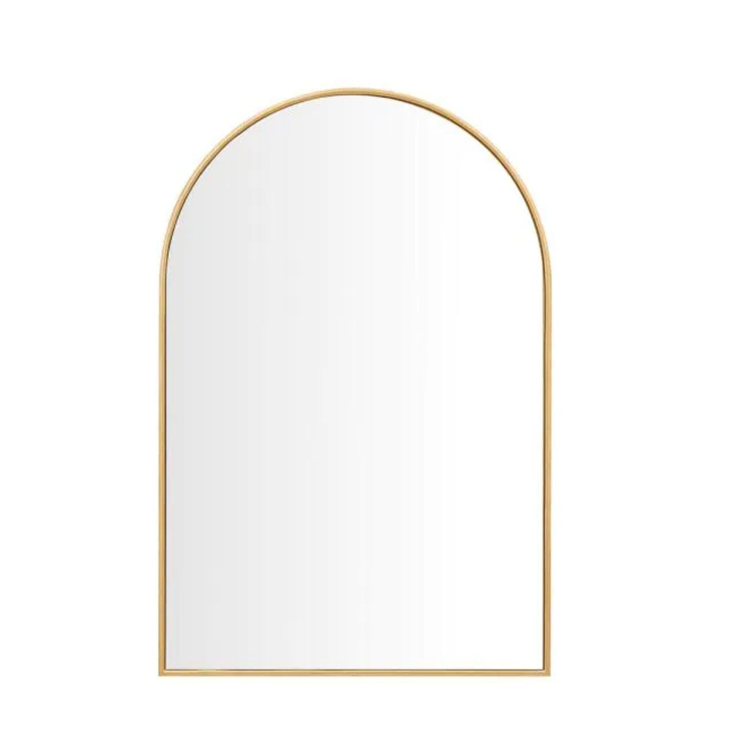 MD MATT GOLD D DESIGN MIRROR 80X50CM