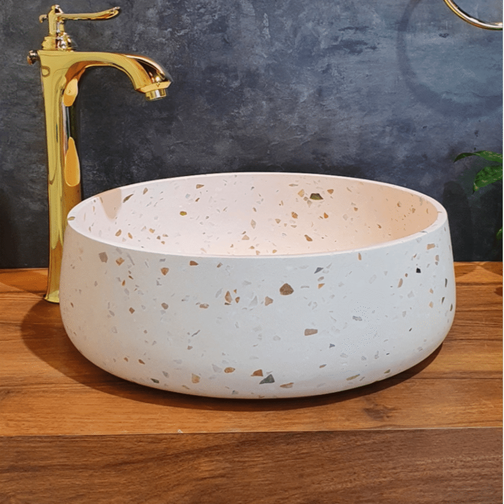 MD TRZ02 TERRAZZO PINK BASIN