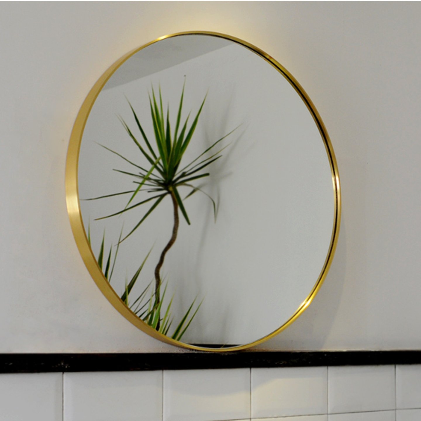 BE GOLD ROUND MIRROR 50/60/70/80CM