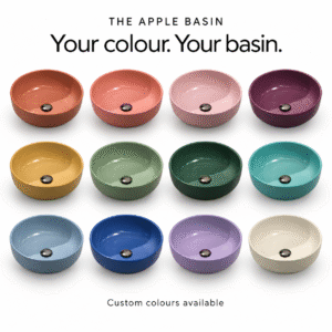 The Apple Basin custom colour examples - rendered colour illustration