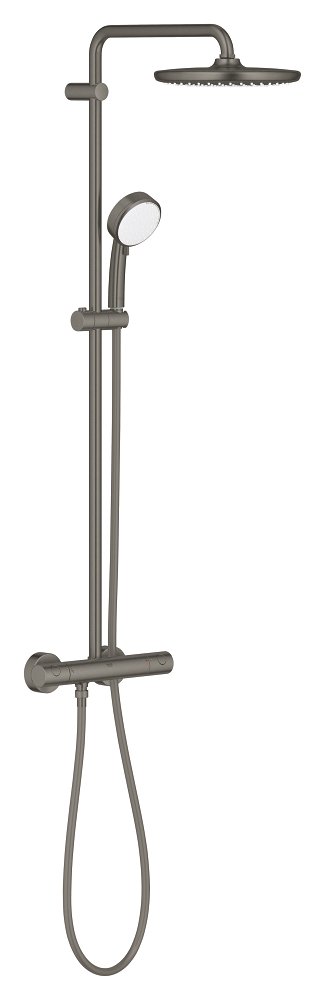 GROHE Tempesta Cosmopolitan 250 Shower System with Thermostatic Shower Mixer Head Shower: 1 Spray Pattern 26 670 AL0