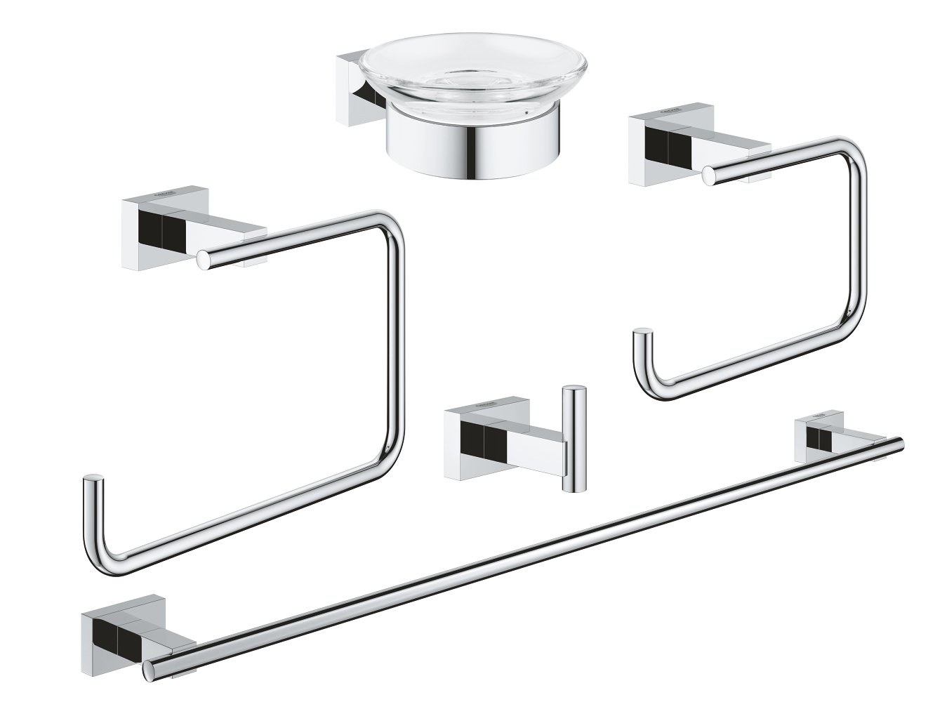 GROHE Essentials Cube Accessories Set 5-in-1 40 758 001