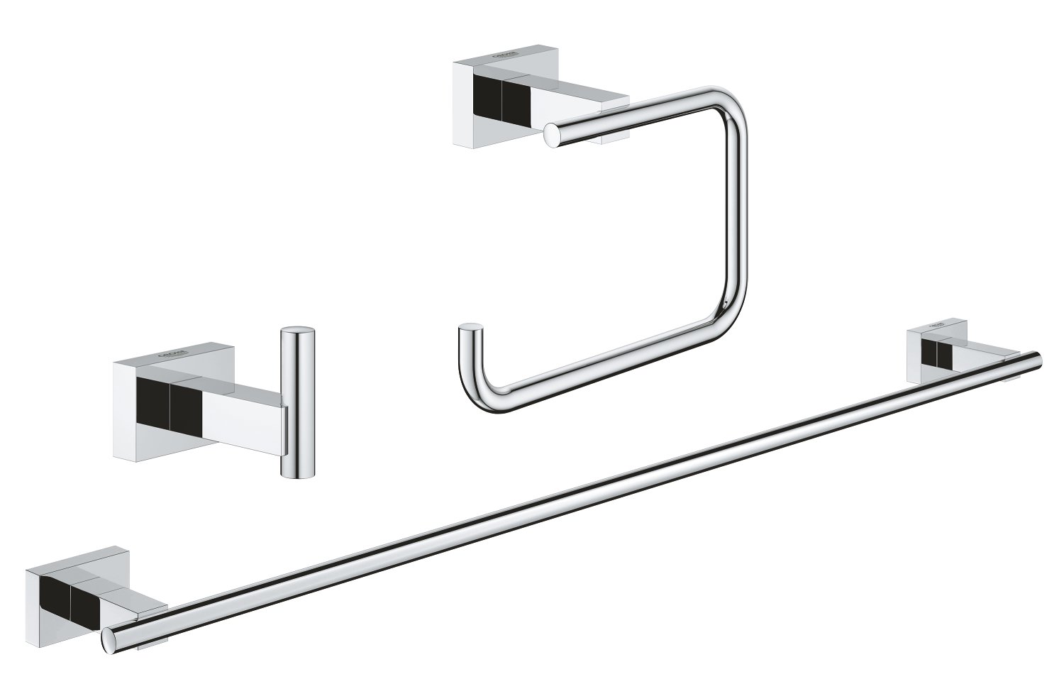 GROHE Essentials Cube Accessories Set 3-in-1 40 777 001