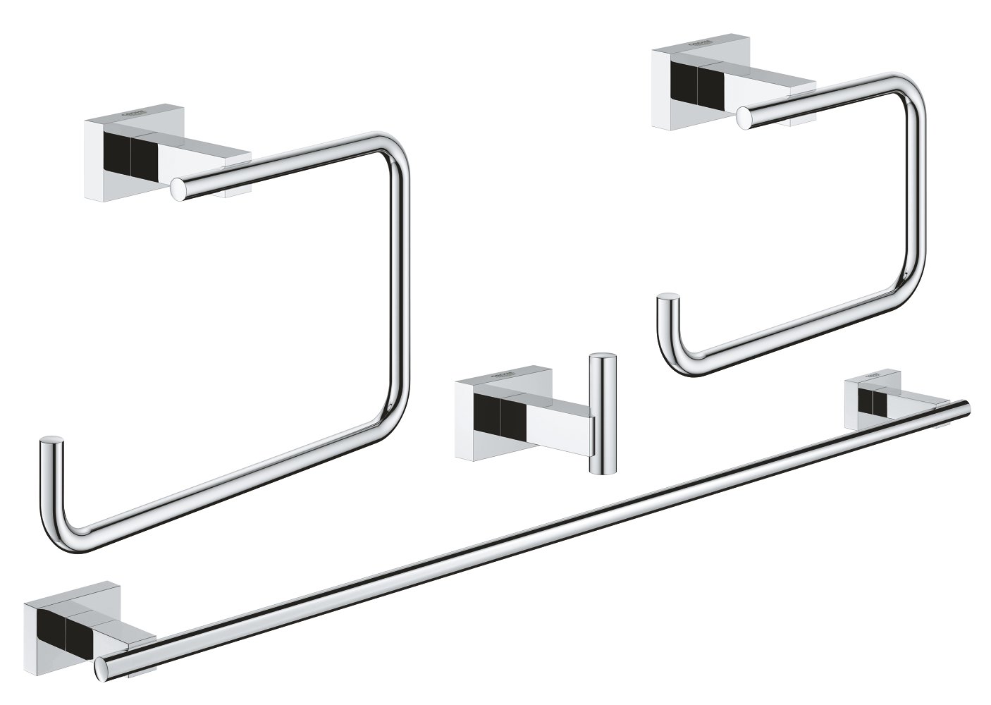 GROHE Essentials Cube Accessories Set 4-in-1 40 778 001