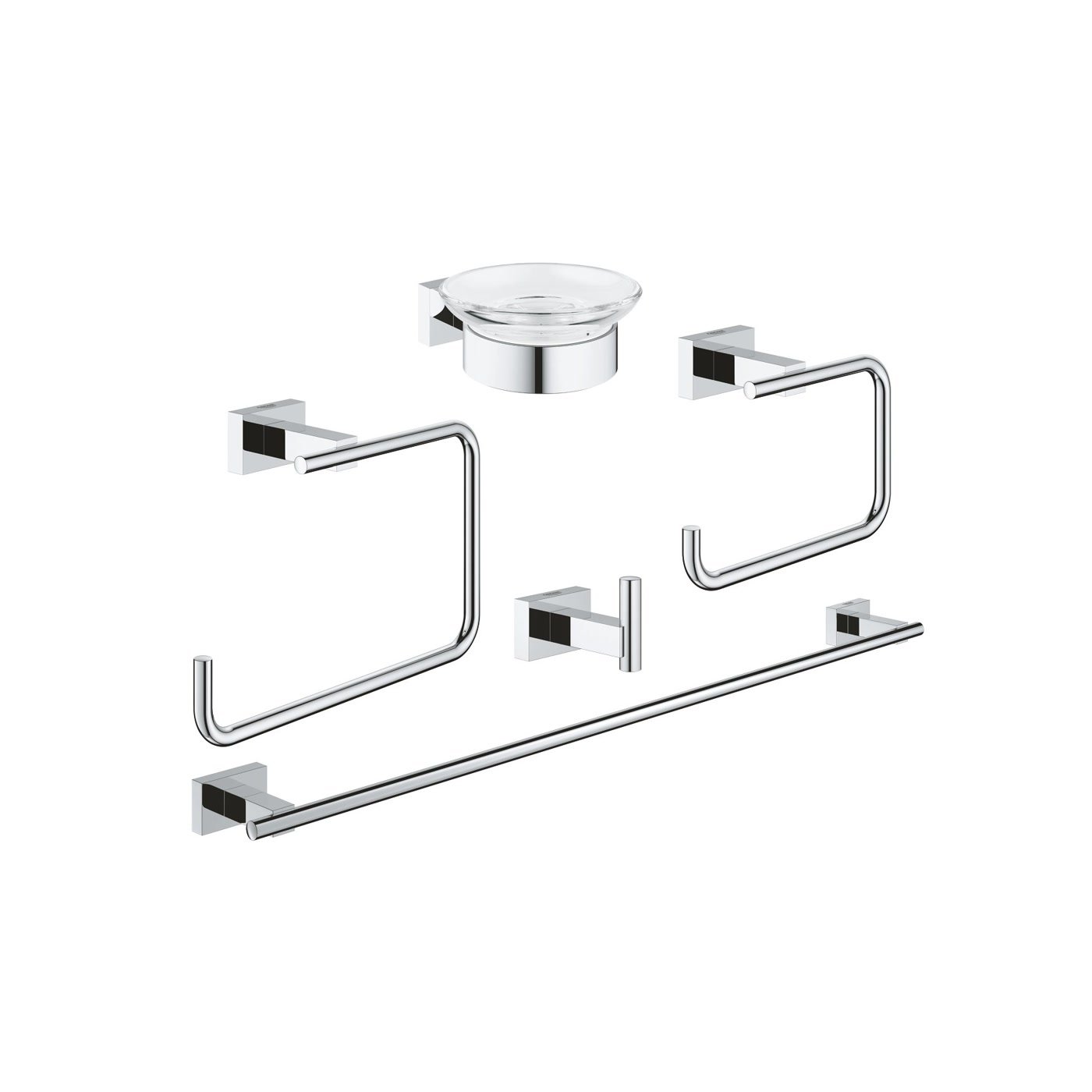 GROHE Essentials Cube Accessories Set 5-in-1 40 758 001