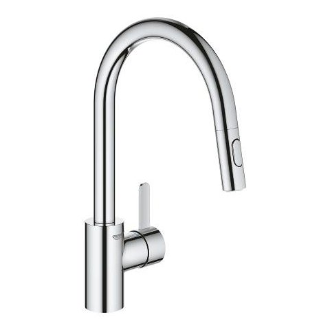 GROHE Eurosmart Cosmopolitan Chrome Pull-Out Dual Spray Kitchen Mixer - 31 481 001