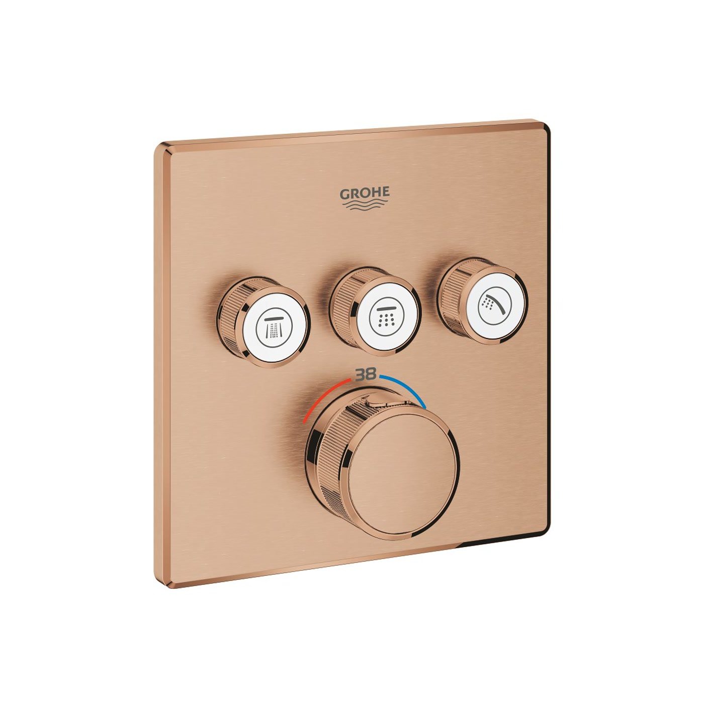 GROHE Grohtherm SmartControl Thermostatic Bath Mixer Square 29 126 DL01