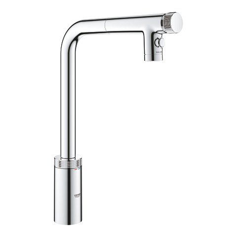 GROHE Minta SmartControl Pull-Out Kitchen Mixer with Dual Spray - 31 889 000