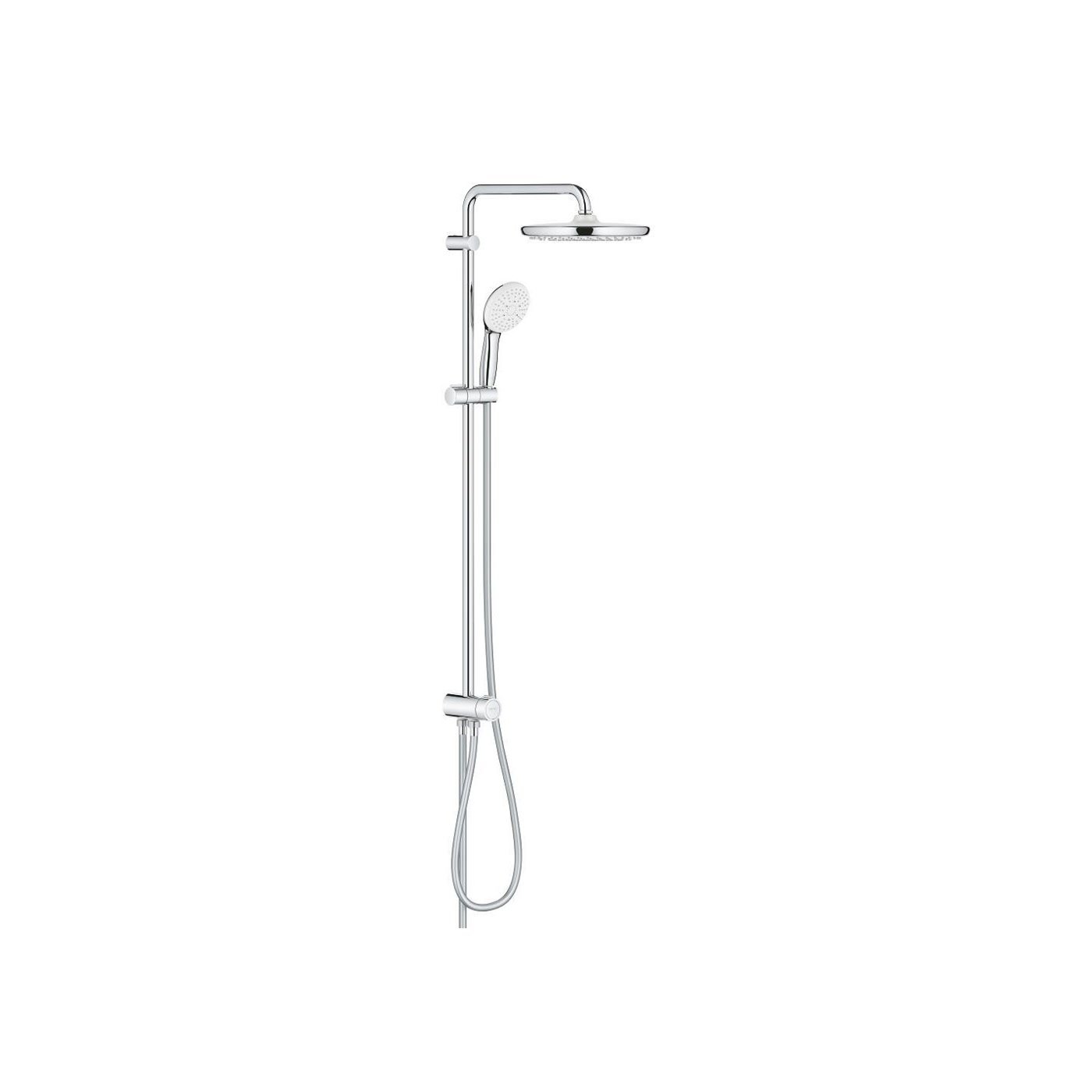 GROHE Tempesta 250 Shower System with Diverter Head Shower - 2 Spray Patterns Hand Shower - 3 Spray Patterns 26 675 001