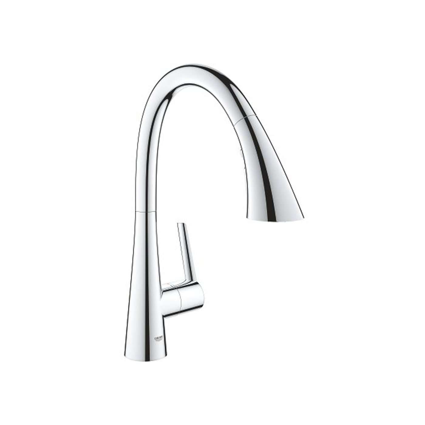 GROHE Zedra C-Spout Chrome Triple Spray Kitchen Mixer - 32 294 002