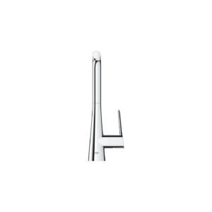GROHE Zedra L-Spout Chrome Pull-Out Dual Spray Kitchen Mixer - 32 553 002
