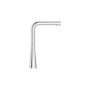 GROHE Zedra L-Spout Chrome Pull-Out Dual Spray Kitchen Mixer - 32 553 002