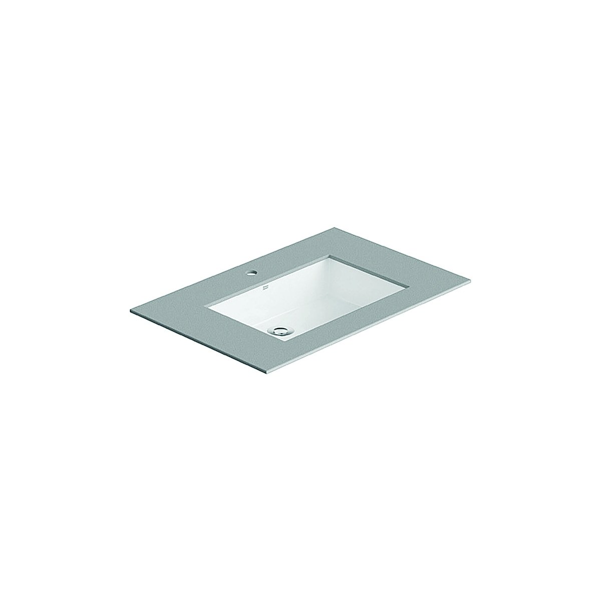 American Standard Flexio Thin Touch Square 500mm Undercounter Wash Basin - CCASF514-1000410F0 visual scale V3