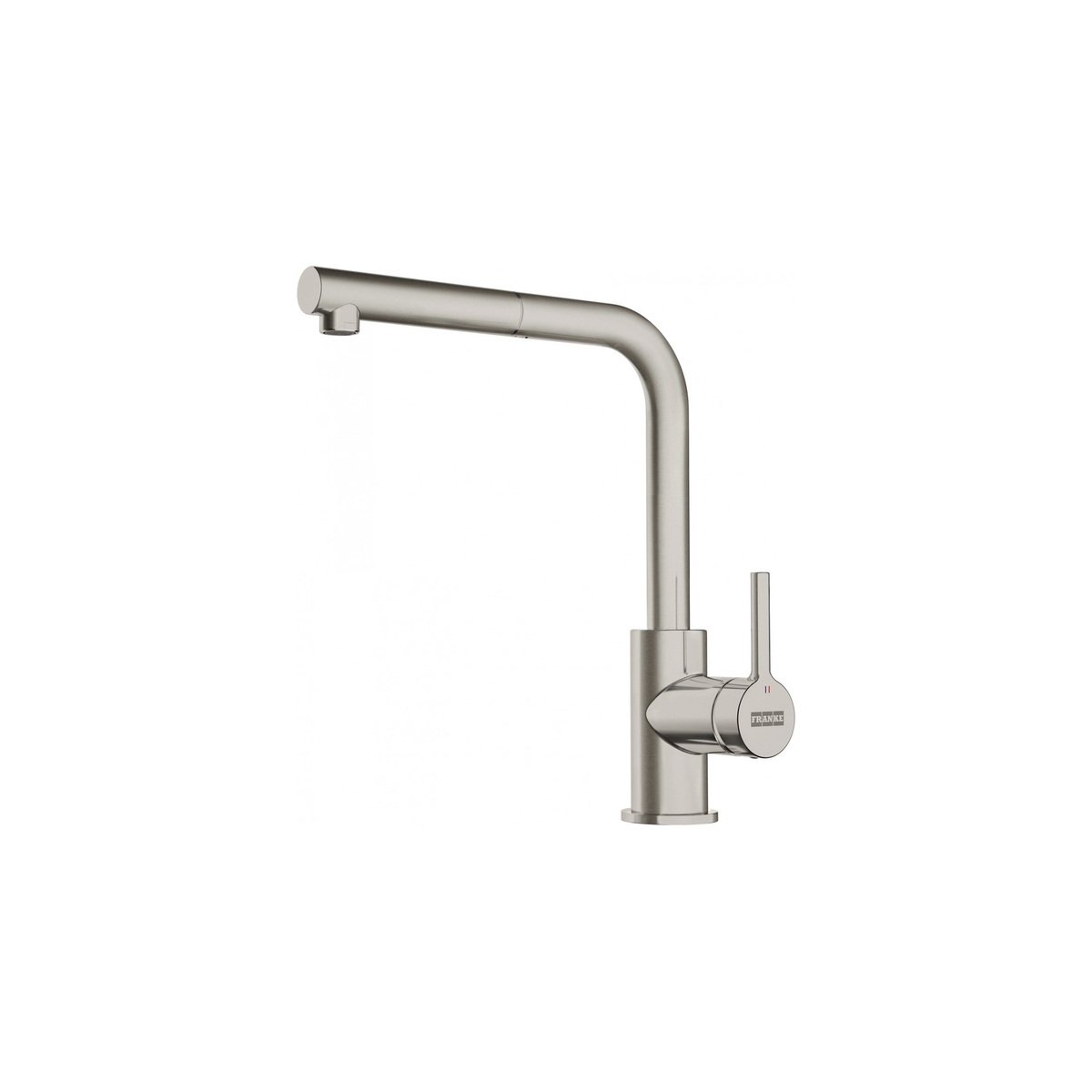 FRANKE Lina L-Shape Single Lever Kitchen Mixer with Pull-Out Spout - CT935C (Deco Steel) CT 9020 reference scale