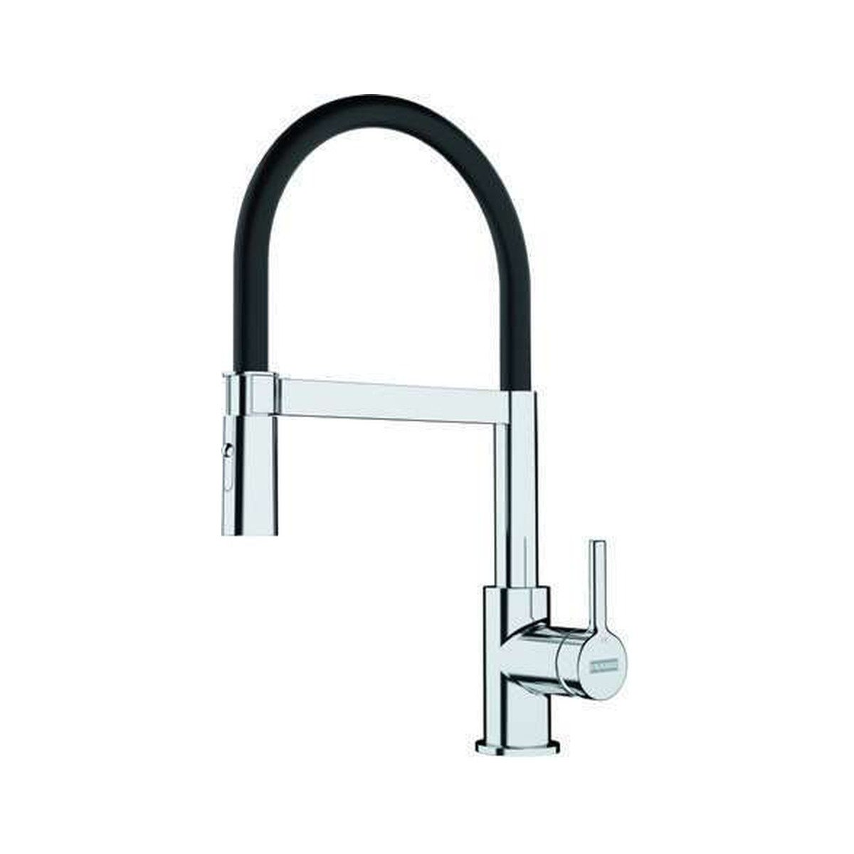 FRANKE Lina L-Shape Single Lever Kitchen Mixer with Pull-Out Spout - CT935C (Deco Steel)