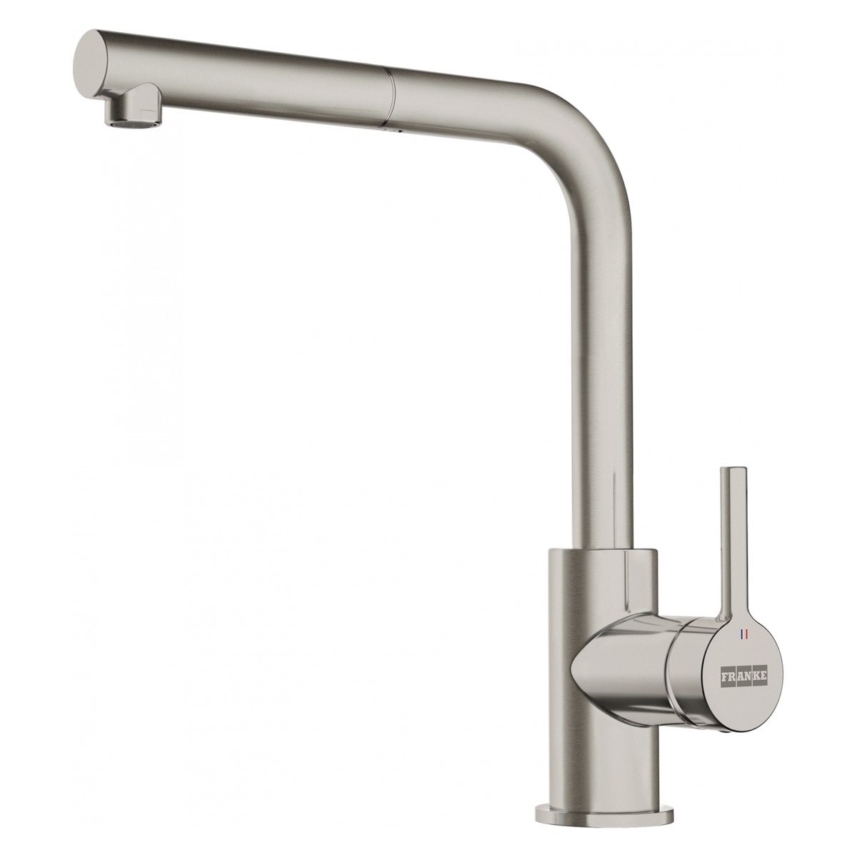 FRANKE Lina L-Shape Single Lever Kitchen Mixer with Pull-Out Spout - CT935C (Deco Steel)