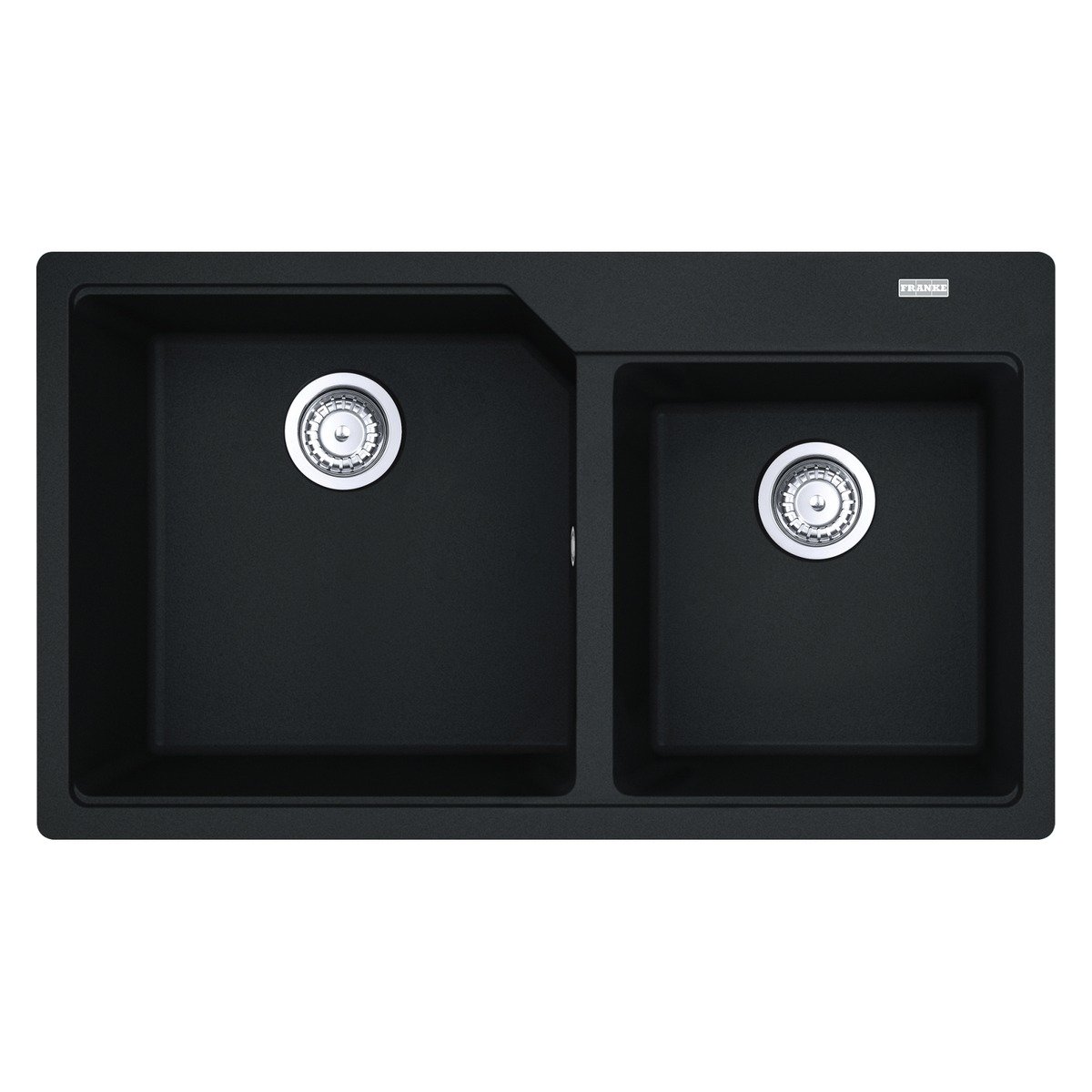 FRANKE URBAN - DOUBLE UBG 620-86 ONX (Onyx) Double Bowl Granite Sink