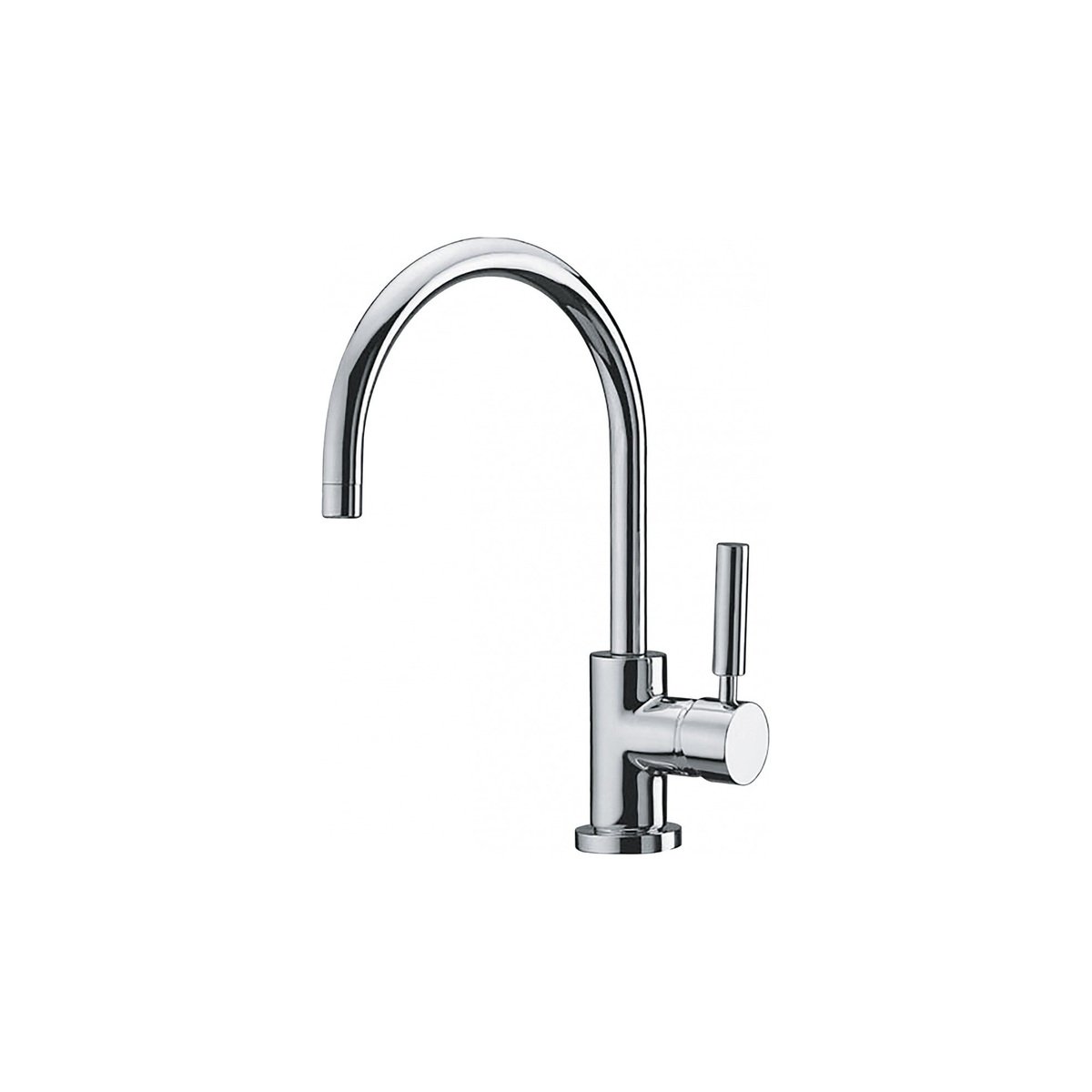 FRANKE Lula-C Single Lever Kitchen Mixer with Swivel Spout - RT505 (Chrome) CT 9020 reference scale