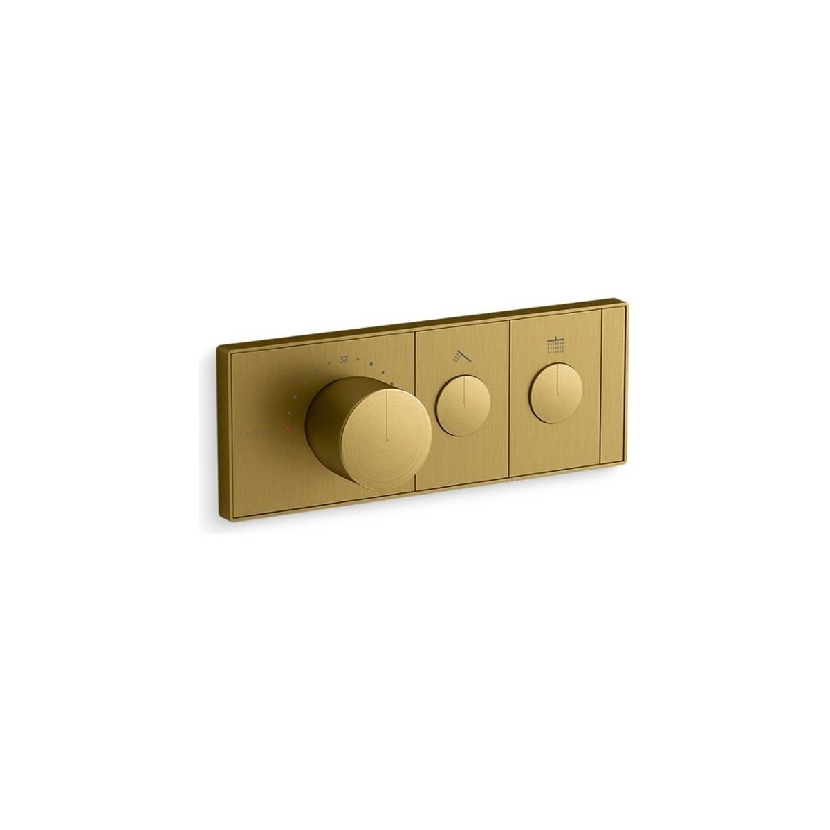KOHLER ANTHEM Two-Outlet Recessed Mechanical Thermostatic Valve Control – K-26346T-9-CP product image
