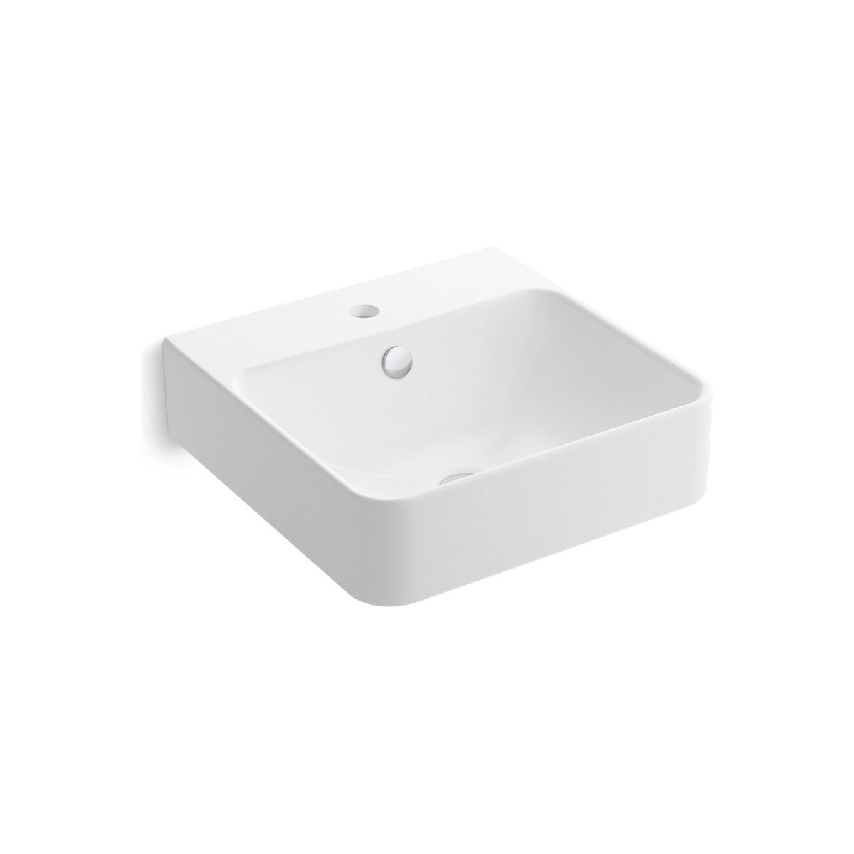 KOHLER FOREFRONT Wall-Hung Lavatory with Single Faucet Hole - K-24985K-1-0 product image
