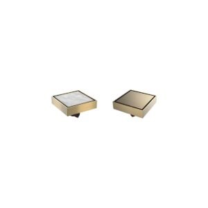 LAVASTONE SS Reversible Tile Insert Point Drain - SS 10036 SS 10036BG - Brushed Gold complete product image 20260531_143118