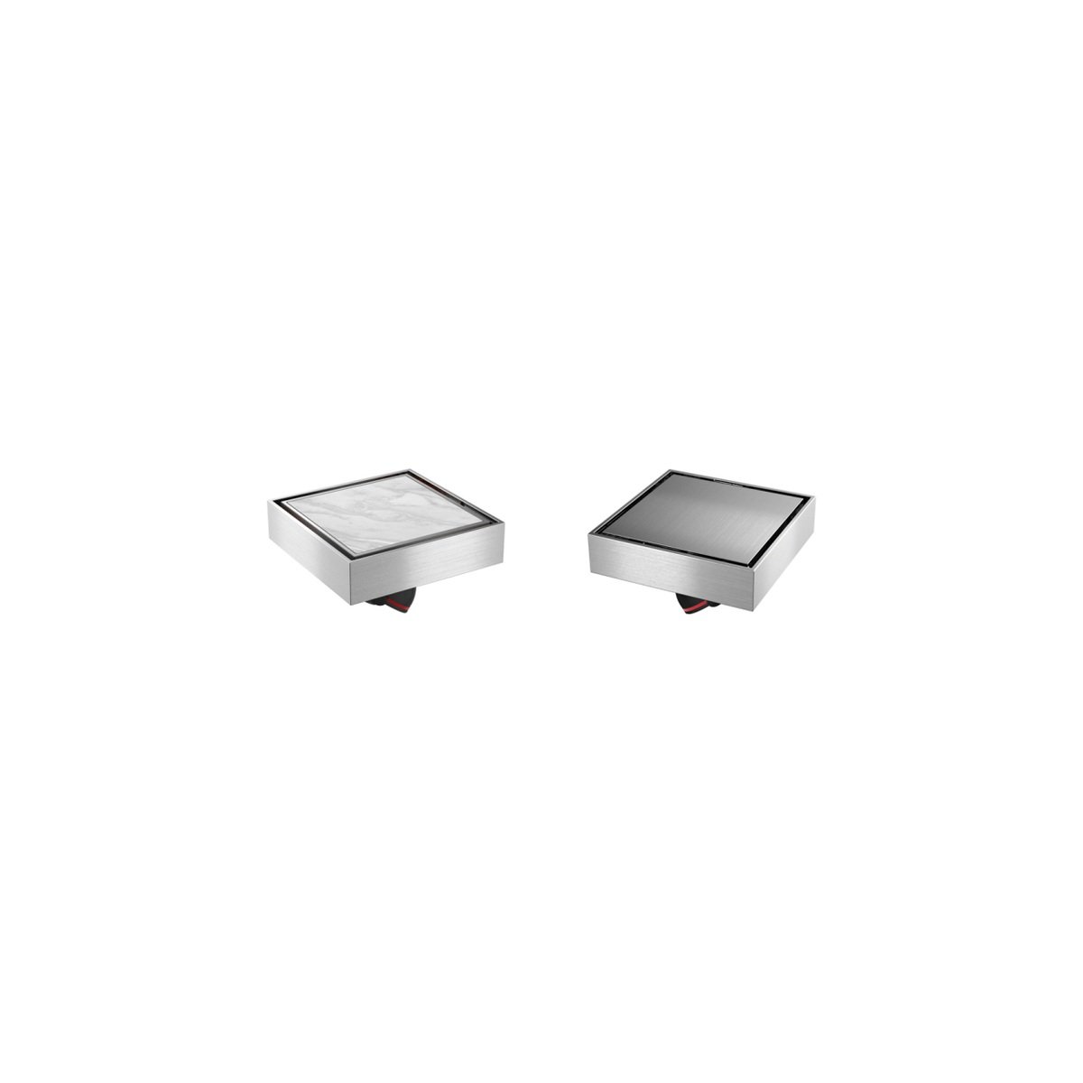 LAVASTONE SS Reversible Tile Insert Point Drain - SS 10036 complete product image 20260531_135514