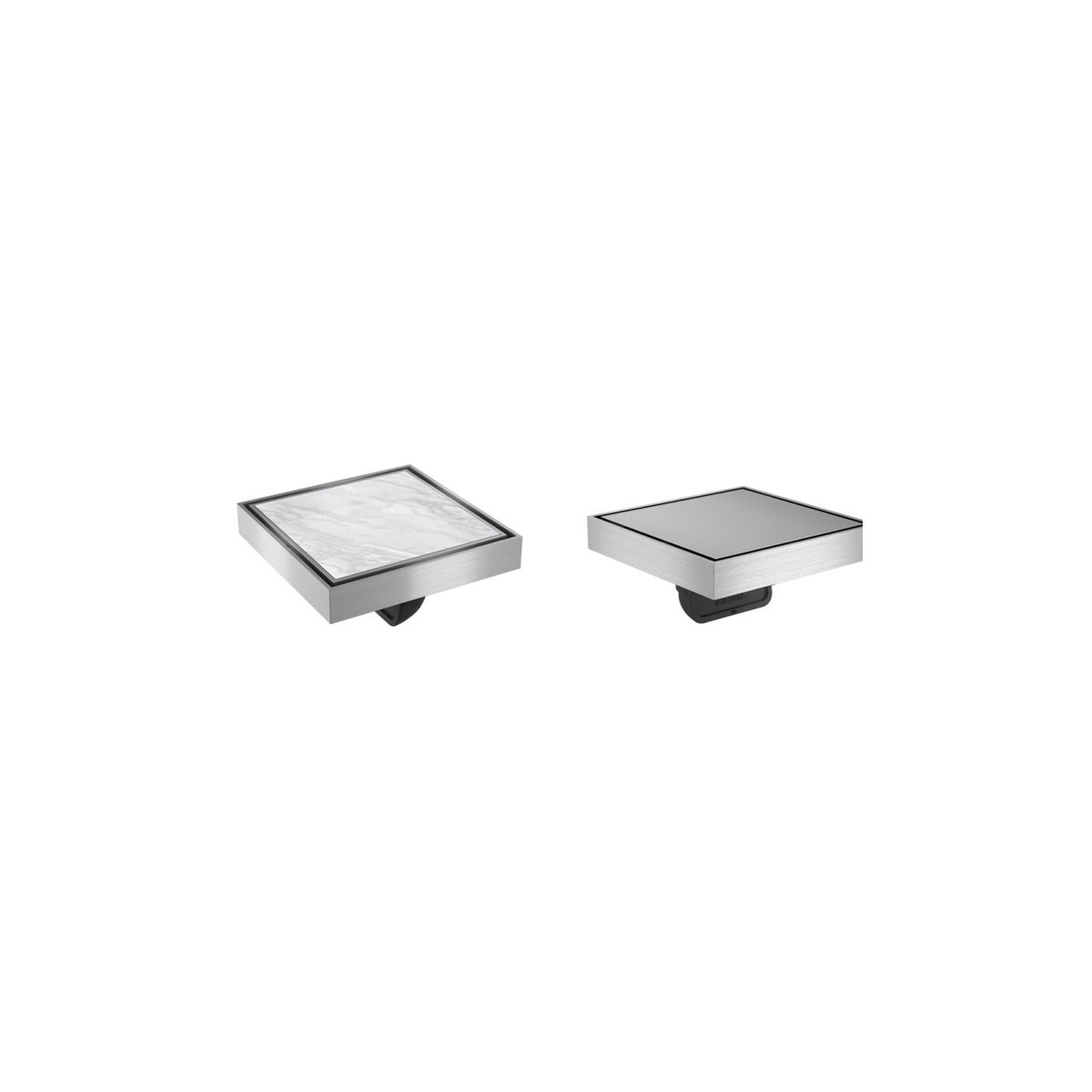 LAVASTONE SS Reversible Tile Insert Point Drain - SS 15036 complete product image 20260531_135514