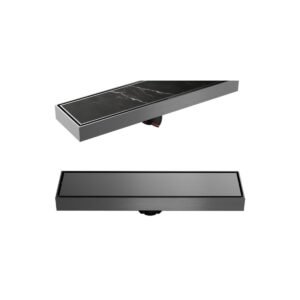 LAVASTONE SS Reversible Tile Insert Linear Drain - SS 30036 SS 30036GM - Gun Metal complete product image 20260531_143118