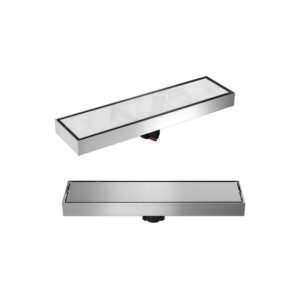 LAVASTONE SS Reversible Tile Insert Linear Drain - SS 30036 complete product image 20260531_143118