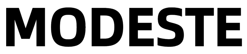 Modeste official horizontal black logo