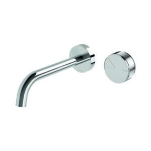 PHOENIX Axia Wall Basin / Bath Curved Outlet Mixer Set 180mm