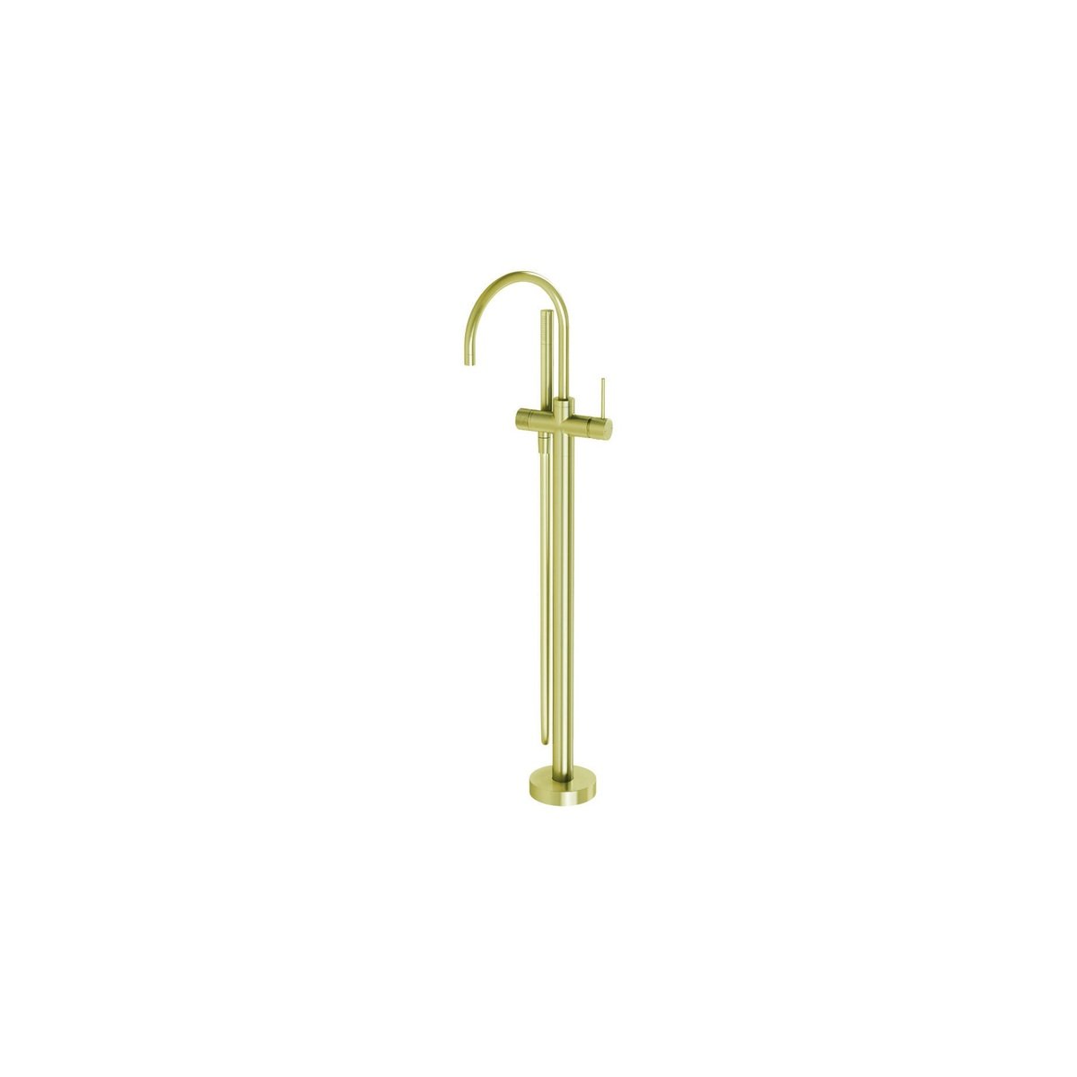 PHOENIX Vivid Slimline Floor Mounted Bath Mixer with Hand Shower