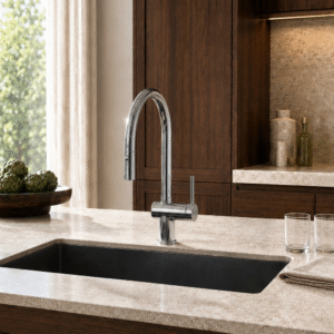 LUME KF 01 kitchen mixer in Chrome Polished finish