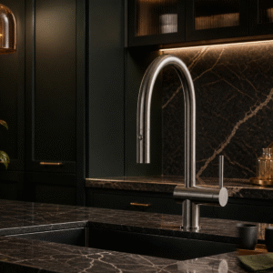 LUME KF 01 kitchen mixer in Gunmetal finish