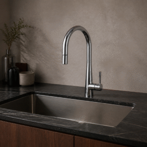 LUME KF 03 kitchen mixer in Chrome Polished finish