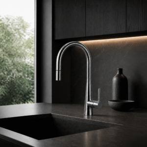 LUME KF 03 kitchen mixer in Stainless Steel finish