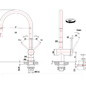 LUME KF 01 technical drawing